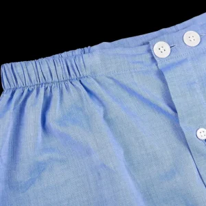 Derek Rose Loungewear | Batiste Blue Amalfi Cotton Short Pyjamas