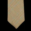Dreaming Of Monday Ties | Beige Checked 7-Fold Vintage French Wool Tie