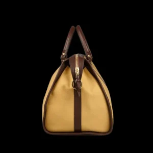 Frank Clegg Weekend Bags | Beige Cotton Canvas Hampton Travel Duffle