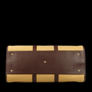 Frank Clegg Weekend Bags | Beige Cotton Canvas Hampton Travel Duffle