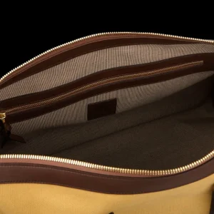 Frank Clegg Weekend Bags | Beige Cotton Canvas Hampton Travel Duffle