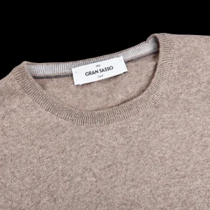 Gran Sasso Sweaters | Beige Extra Fine Merino Crew Neck