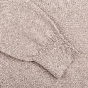 Gran Sasso Knitwear | Beige Extra Fine Merino Roll Neck