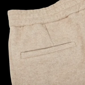 Maurizio Baldassari Loungewear | Beige Felted Cashmere Drawstring Trousers