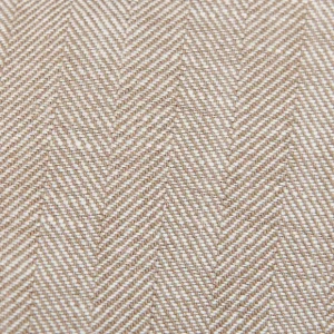 Dreaming Of Monday Ties | Beige Herringbone 7-Fold Irish Linen Tie