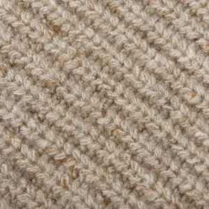 Inis Meain Knitwear | Beige Melange Wool Cashmere Boatbuilder Rollneck