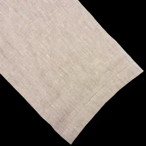 Hiltl Trousers | Beige Washed Linen Regular Fit Chinos