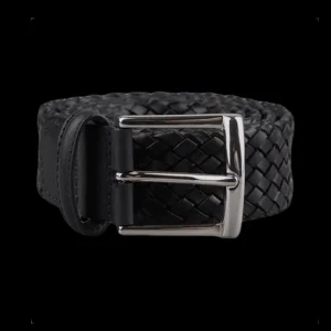 Andersons Belts | Black Braided Leather 35Mm Belt