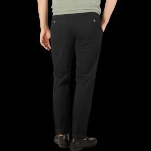 Hiltl Trousers | Black Cotton Stretch Regular Fit Chinos