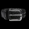 Andersons Belts | Black Fine Braided Leather 30Mm Belt