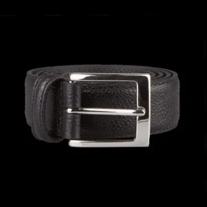 Andersons Belts | Black Grained Leather 35Mm Belt