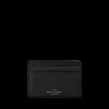 Smythson Wallets | Black Ludlow Leather Flat Card Holder