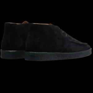CQP Chukka Boots | Black Suede Leather Plana Boots
