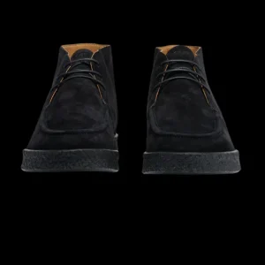 CQP Chukka Boots | Black Suede Leather Plana Boots