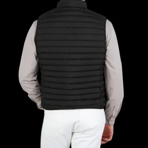 Save The Duck Gilets | Black Technical Down Leonard Nylon Gilet