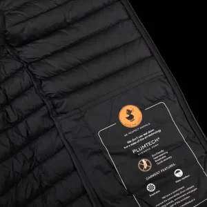 Save The Duck Gilets | Black Technical Down Leonard Nylon Gilet