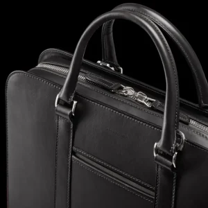 Carl Friedrik Briefcases | Black Vachetta Leather Pailissy Briefcase