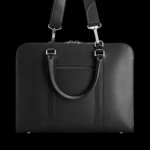 Carl Friedrik Briefcases | Black Vachetta Leather Pailissy Briefcase