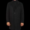 Tagliatore Coats & Jackets | Black Wool Cashmere Tailored Coat