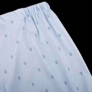 Derek Rose Loungewear | Blue Bee Motif Cotton Classic Fit Pyjamas