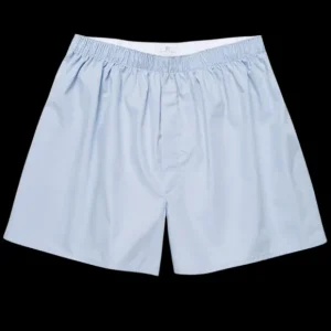 Sunspel Underwear | Blue Cotton Boxer Shorts