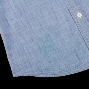 Tela Genova Shirts | Blue Cotton Chambray Emilio Shirt