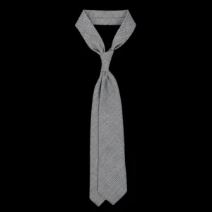 Dreaming Of Monday Ties | Blue Glen Plaid 7-Fold High Twist Wool Tie