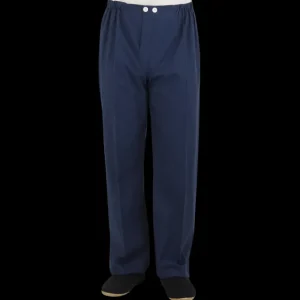 Derek Rose Loungewear | Blue Piped Cotton Classic Fit Pyjamas