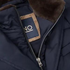 Herno Coats & Jackets | Blue Technical Nylon Polar Tech Hybrid Blazer