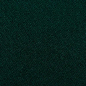 William Lockie Knitwear | Bottle Green Crew Neck Cashmere Sweater