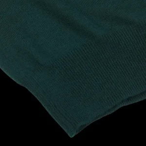 Gran Sasso Knitwear | Bottle Green Extra Fine Merino Crew Neck