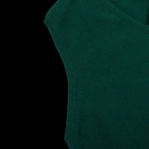 William Lockie Knitwear | Bottle Green Lambswool Slipover