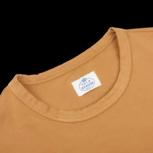 Tela Genova T-Shirts | Brick Orange Washed Organic Cotton T-Shirt