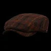 Wigéns Hats | Brown Checked Harris Tweed Ivy Contemporary Cap
