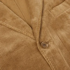 Aspesi Outerwear | Brown Cotton Corduroy Casual Blazer