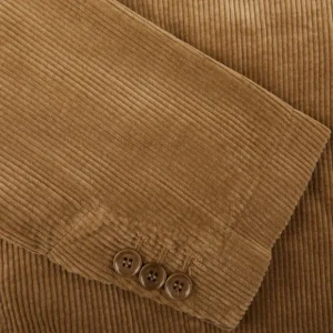 Aspesi Outerwear | Brown Cotton Corduroy Casual Blazer