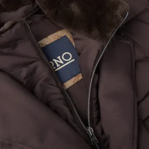 Herno Outerwear | Brown Technical Nylon Polar Tech Hybrid Blazer