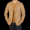 Boglioli Blazers | Camel Beige Brushed Wool K Jacket