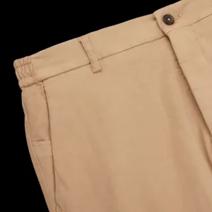 Berwich Trousers | Camel Beige Cotton Stretch Chinos
