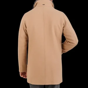 Herno Coats & Jackets | Camel Diagonal Wool Fur Collar Car Coat