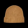 Johnstons Of Elgin Beanies | Camel Ribbed Cashmere Beanie