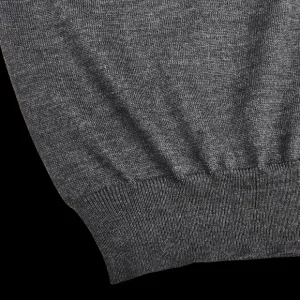 Gran Sasso Knitwear | Charcoal Extra Fine Merino Wool Vest