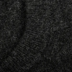 Alan Paine Sweaters | Charcoal Grey Lambswool Crew Neck