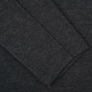 Maurizio Baldassari Knitwear | Charcoal Grey Milano Knitted Wool Overshirt