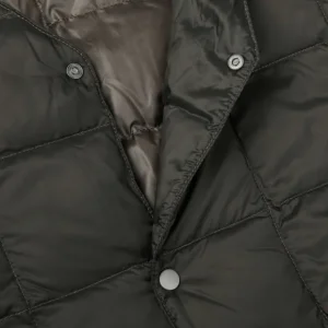 Taion Outerwear | Charcoal Grey Nylon Down Padded Jacket