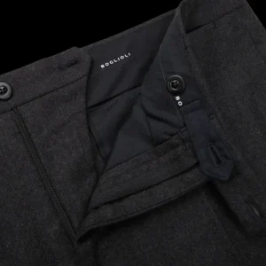 Boglioli Suits | Charcoal Grey Wool Flannel K Suit