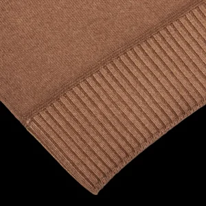 Drumohr Knitwear | Cinnamon Brown Merino Wool Rollneck