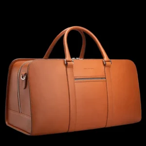 Carl Friedrik Weekend Bags | Cognac Vachetta Leather Pailissy Weekend Bag