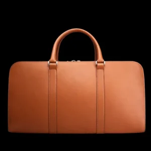 Carl Friedrik Weekend Bags | Cognac Vachetta Leather Pailissy Weekend Bag