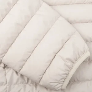Save The Duck Outerwear | Cream Beige Technical Down Luke Hood Jacket